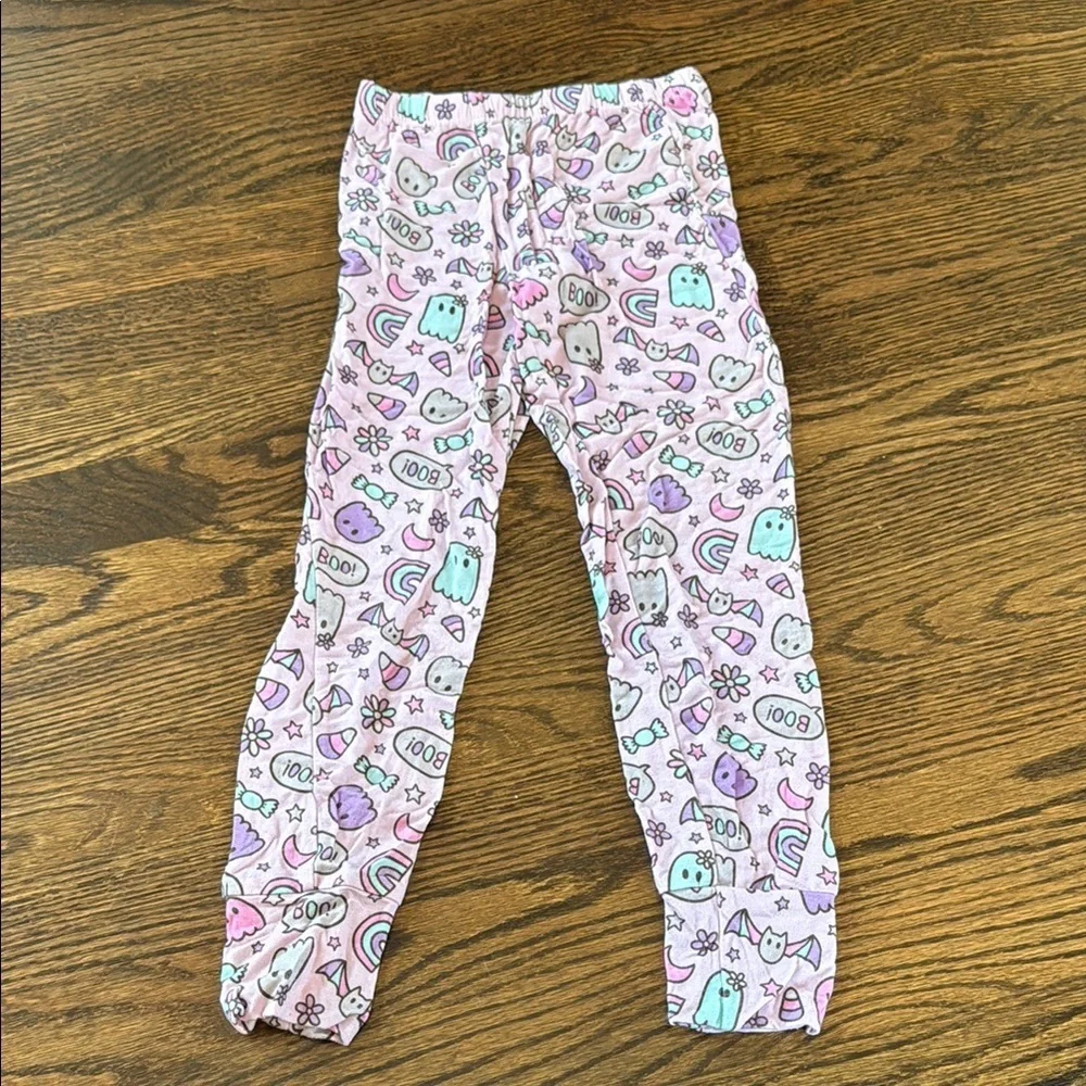 Pastel Ghost and Rainbow Bamboo Pajama Set